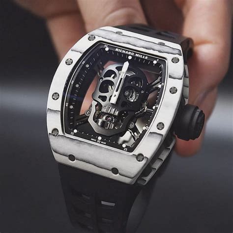 richard mille skeleton black|Richard Mille with skull.